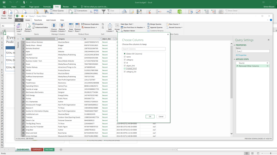 Power Query goes from being a complicated add-on to simply a way to manage the data you're importing to Excel