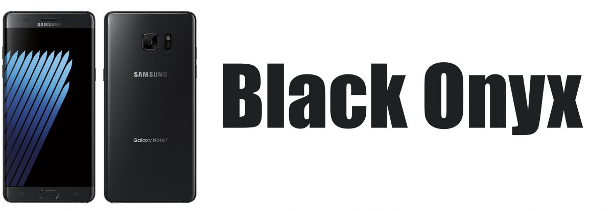 Samsung Galaxy Note 7 colors black