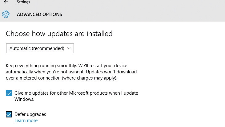 How to use Windows Update in Windows 10