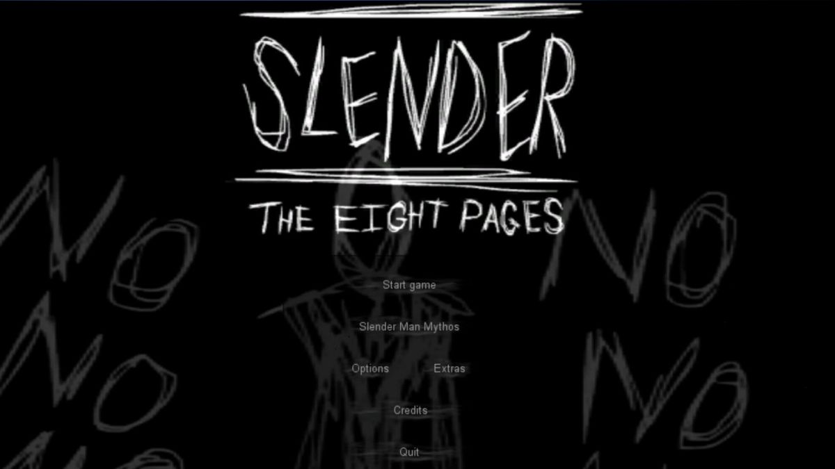 Slender: The Eight Pages title screen