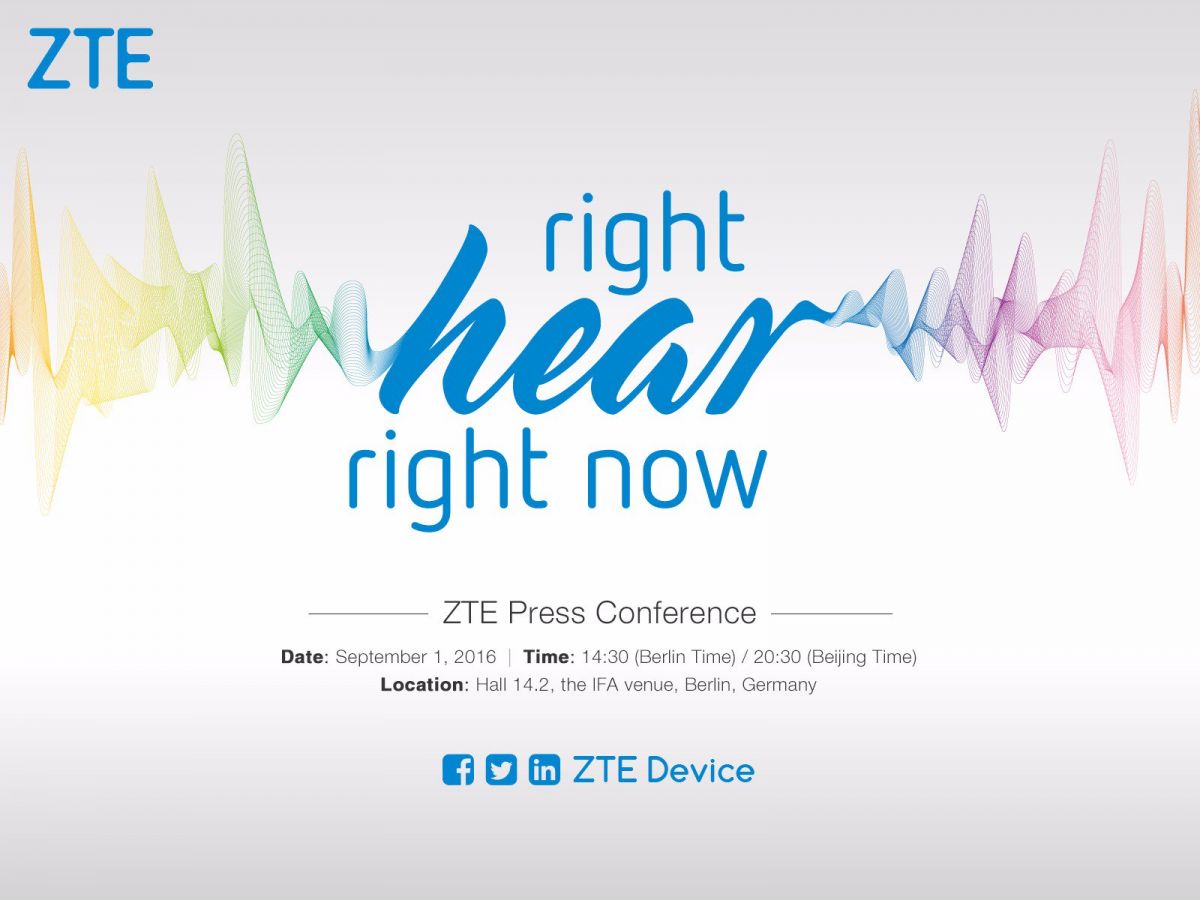 ZTE IFA 2016 press conference