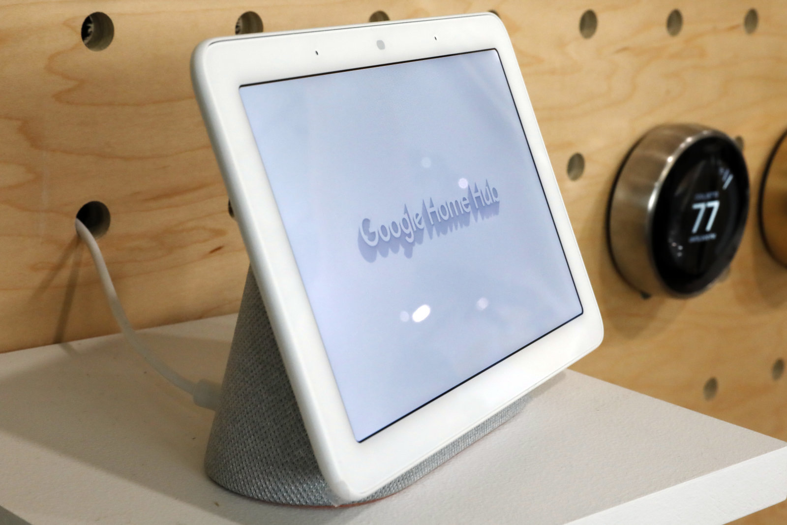 FILE- In this Oct. 9, 2018, file photo a Google Home Hub is displayed in New York. Technology companies are pushing the “smart home,” selling appliances and gadgets that offer internet-connected conveniences you didn’t know you needed. (AP Photo/Richard Drew, File)