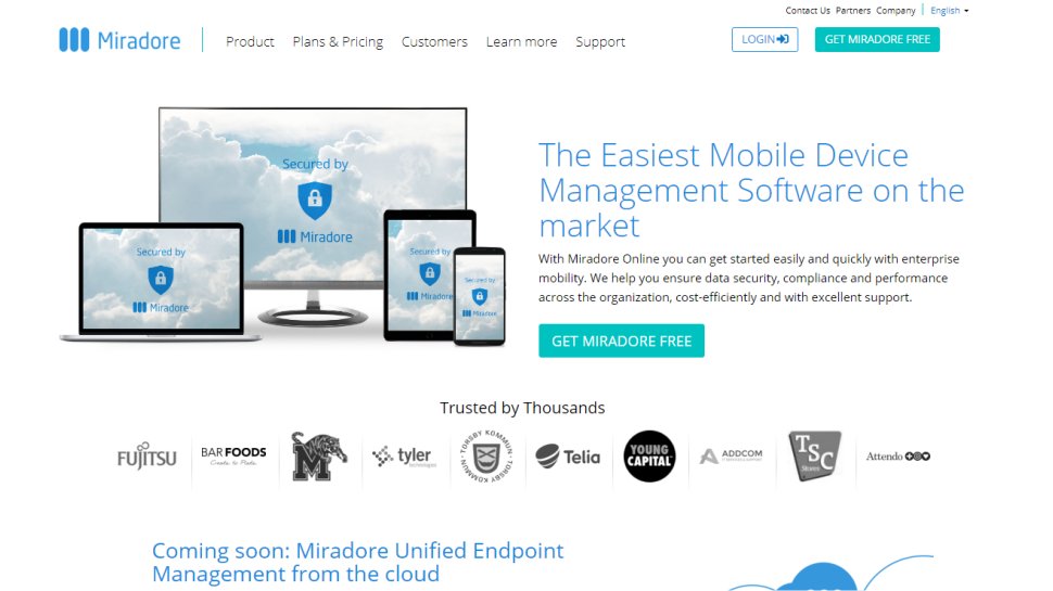 Miradore Online - Excellent BYOD management for SMBs