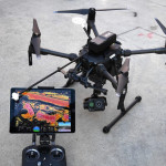 The new FLIR C360 Muve gas detector is seen on a DJI Matrice 210 drone, during a demonstration at the Los Angeles Fire Department ahead of DJI's AirWorks conference in Los Angeles, California, on September 23, 2019. - Drones are proving to be a game changer for emergency responders who are increasingly using the technology to spot fires, detect toxic gas or to locate missing people or suspects, experts say.
"Where we cannot go, we will now be putting a unmanned aircraft system (UAS), where we can't see we can now put a UAS," Richard Fields, battalion chief with the Los Angeles Fire Department, told AFP at a conference on drones this week in Los Angeles. (Photo by Robyn Beck / AFP)        (Photo credit should read ROBYN BECK/AFP/Getty Images)