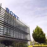 Prague, Czech republic - May 22, 2017: Sony company logo on headquarters building on May 17, 2017 in Prague, Czech republic. Sony chief executive outlines long-term profit strategy after closing in on its highest profit in two decades.