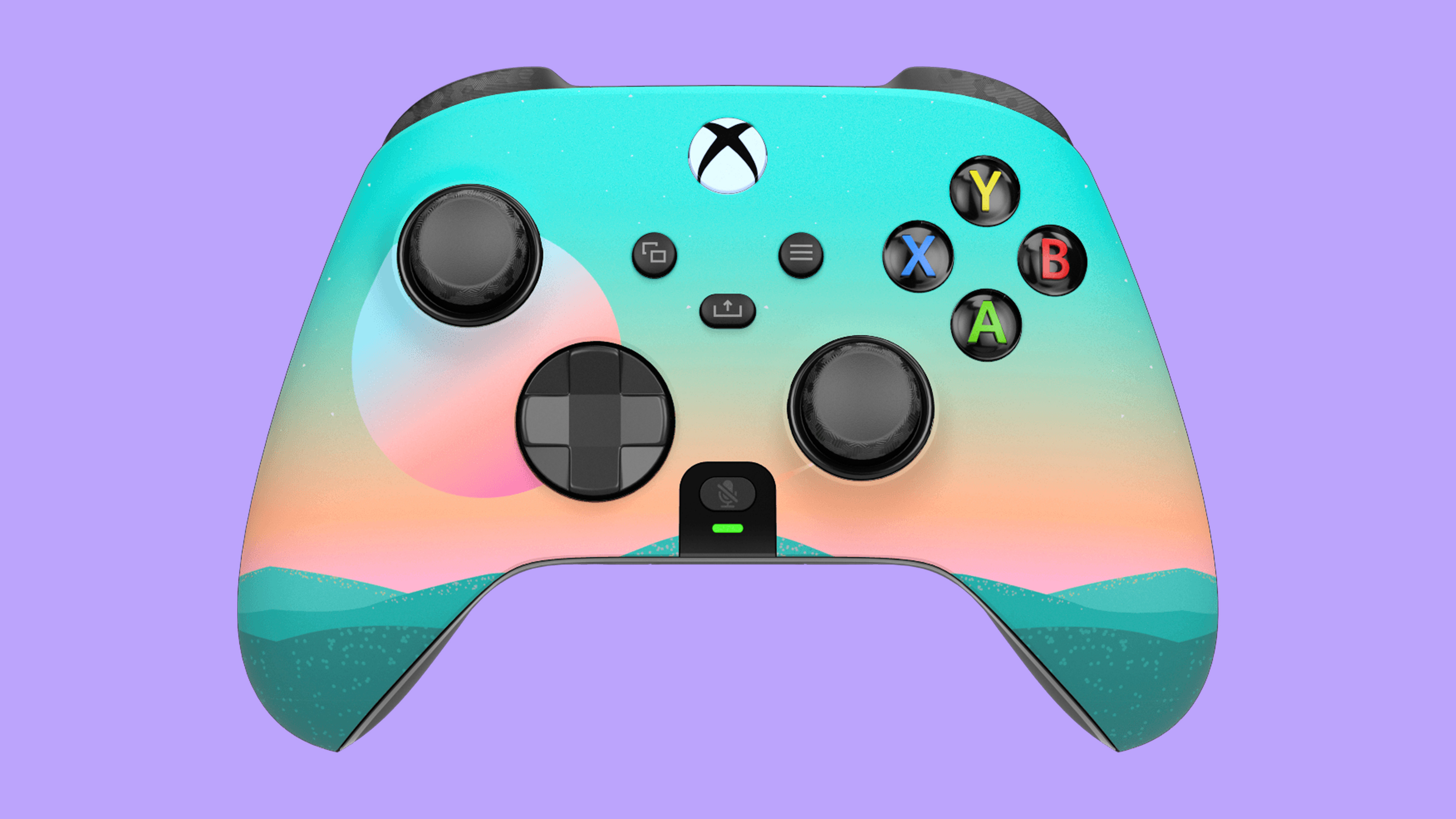Scuf Impact or Instinct Pro Gaming Controller against a periwinkle background