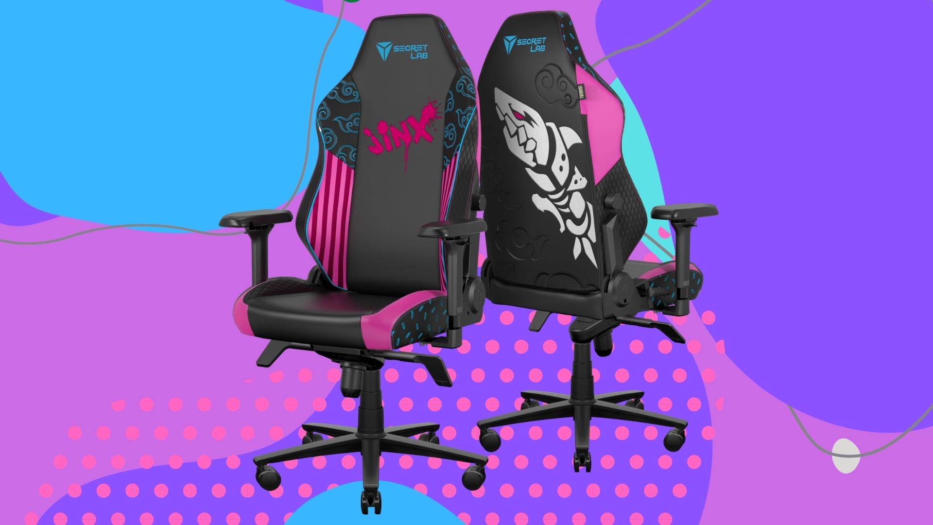The Jinx special edition gaming chair from Secretlab