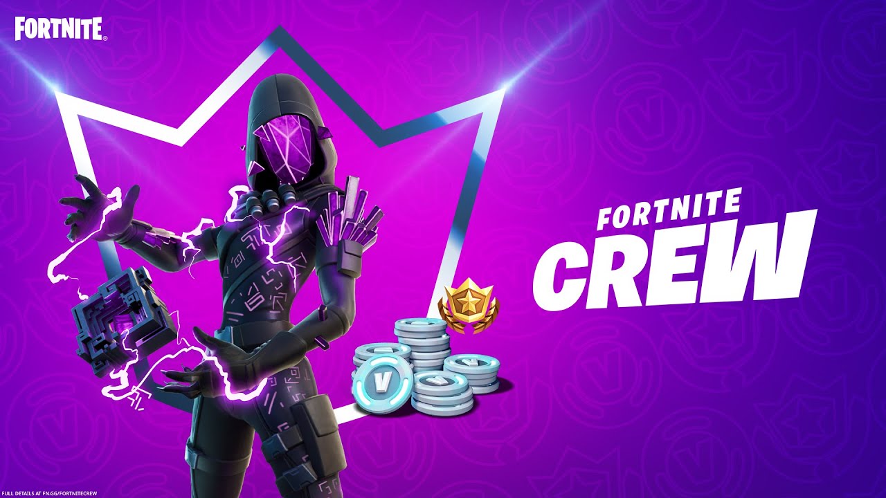 The Cube Assassin makes areturn in Fortnite Crew with her Cubist BAck Bling and Cube Edge Harvesting Tool