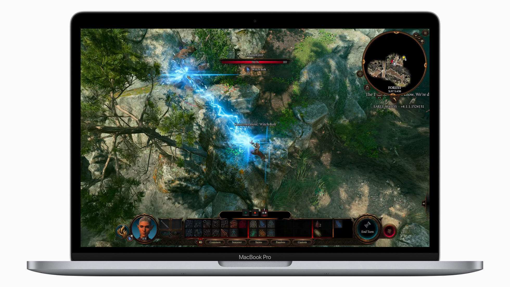 Baldur's Gate 3 running on macOS