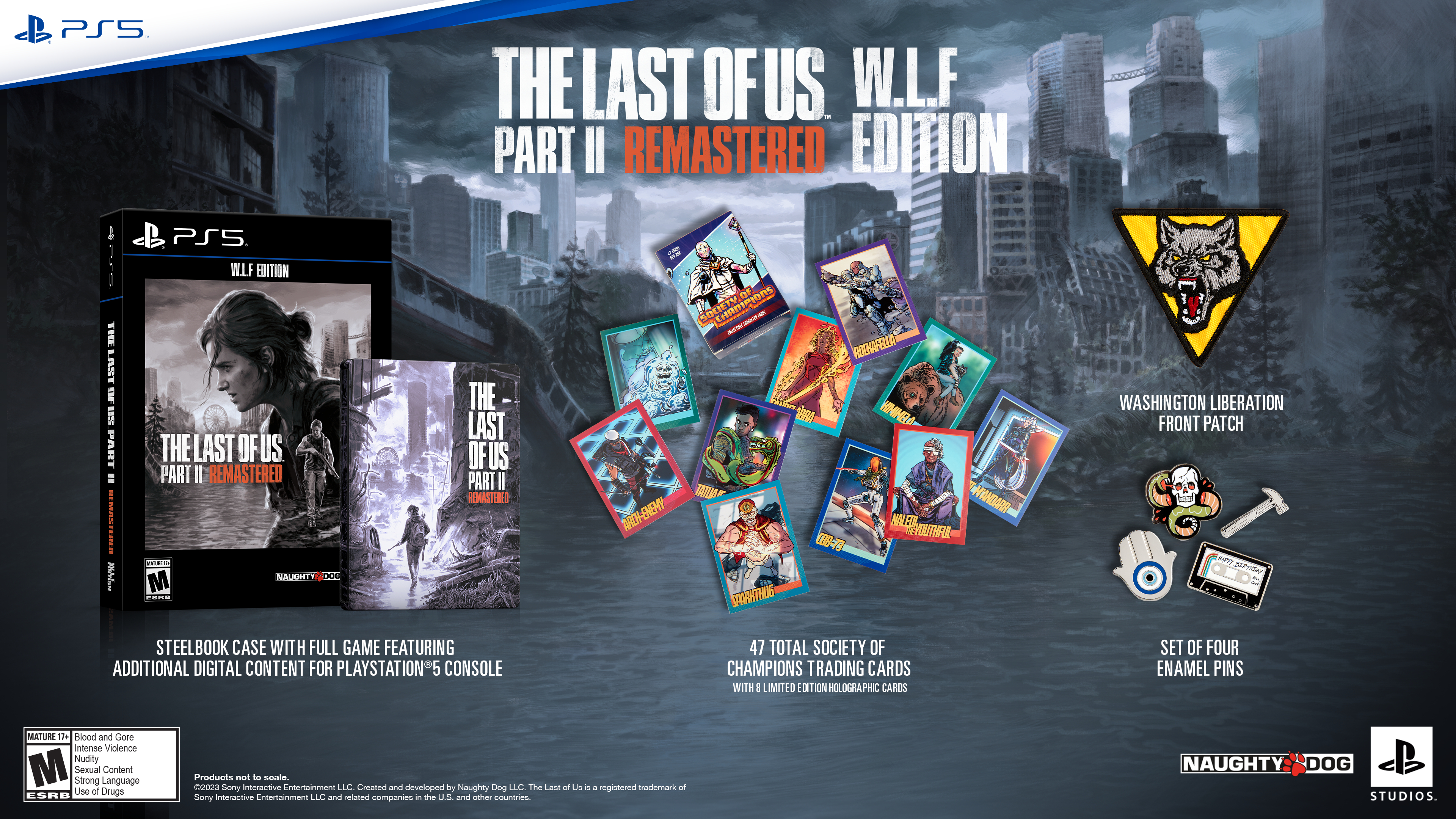The Last of Us Part 2 Remastered WLF Edition contents