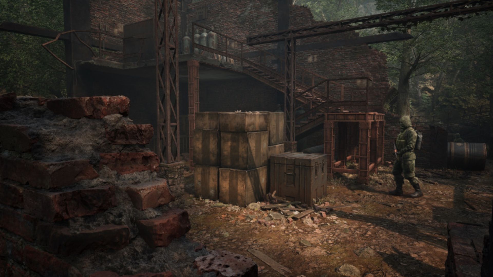 A base in the jungle in Metal Gear Solid 3 remake