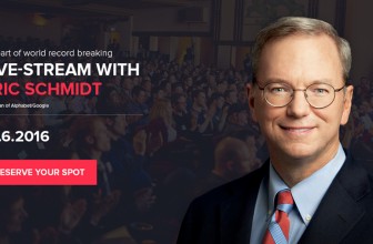 Watch Alphabet’s Eric Schmidt live stream and be a world record breaker