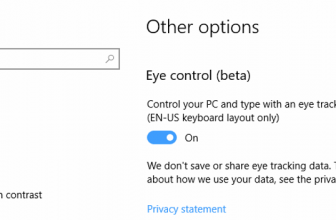 Windows 10 Gets ‘Eye Control’ Feature, Command Prompt Console Gets Colour Overhaul