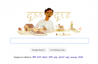 Munshi Premchand with a Google doodle on his 136th birth anniversary